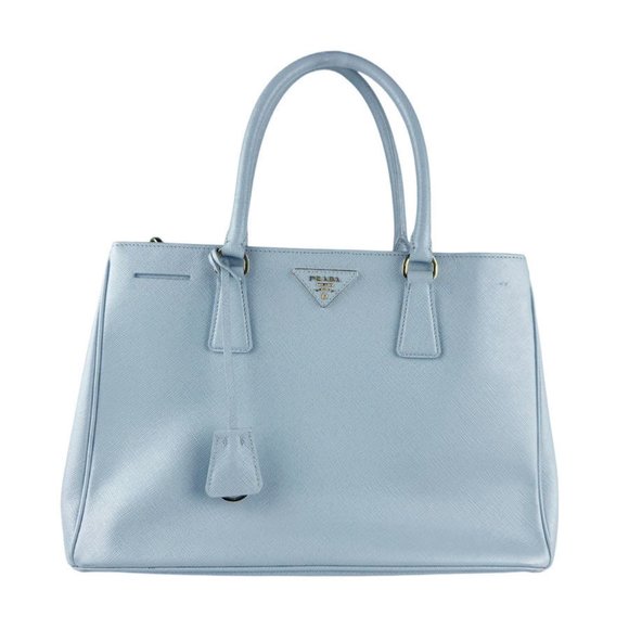 PRADA Blue Leather Shoulder Bag - Picture 1 of 5